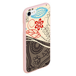 Чехол iPhone 7/8 матовый Прованс, цвет: 3D-светло-розовый — фото 2