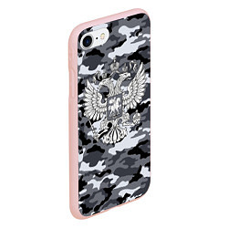 Чехол iPhone 7/8 матовый Городской камуфляж Россия, цвет: 3D-светло-розовый — фото 2
