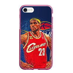 Чехол iPhone 7/8 матовый LeBron 23: Cleveland