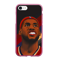 Чехол iPhone 7/8 матовый LeBron Smile