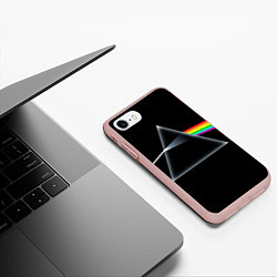 Чехол iPhone 7/8 матовый Pink floyd, цвет: 3D-светло-розовый — фото 2