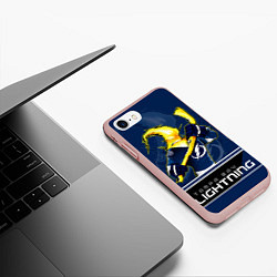 Чехол iPhone 7/8 матовый Bay Lightning, цвет: 3D-светло-розовый — фото 2
