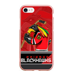 Чехол iPhone 7/8 матовый Chicago Blackhawks