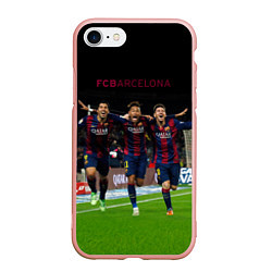 Чехол iPhone 7/8 матовый Barcelona6, цвет: 3D-светло-розовый