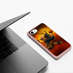Чехол iPhone 7/8 матовый Шадоу Шаман, цвет: 3D-светло-розовый — фото 2