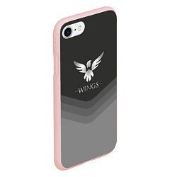 Чехол iPhone 7/8 матовый Wings Uniform, цвет: 3D-светло-розовый — фото 2