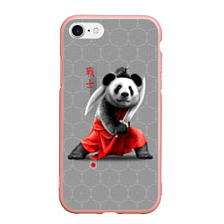 Чехол iPhone 7/8 матовый Master Panda, цвет: 3D-светло-розовый
