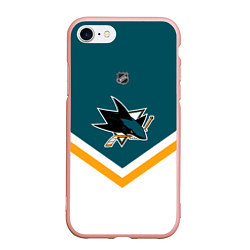 Чехол iPhone 7/8 матовый NHL: San Jose Sharks