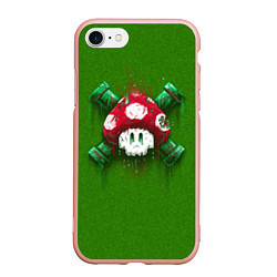 Чехол iPhone 7/8 матовый Mushroom is Dead, цвет: 3D-светло-розовый