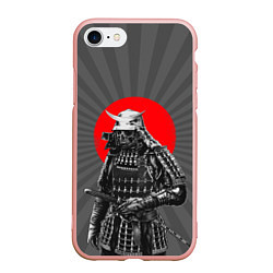 Чехол iPhone 7/8 матовый Мертвый самурай, цвет: 3D-светло-розовый