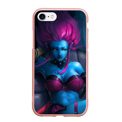 Чехол iPhone 7/8 матовый Hair Evelynn, цвет: 3D-светло-розовый