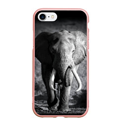 Чехол iPhone 7/8 матовый Бегущий слон