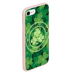 Чехол iPhone 7/8 матовый Ireland, Happy St. Patricks Day, цвет: 3D-светло-розовый — фото 2