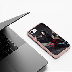 Чехол iPhone 7/8 матовый Дневники вампира, цвет: 3D-светло-розовый — фото 2