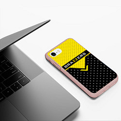 Чехол iPhone 7/8 матовый Brazzers Style, цвет: 3D-светло-розовый — фото 2