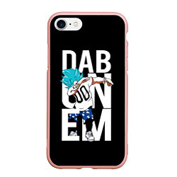 Чехол iPhone 7/8 матовый Super God Dab, цвет: 3D-светло-розовый