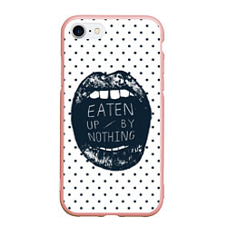 Чехол iPhone 7/8 матовый Eaten Up By Nothing, цвет: 3D-светло-розовый