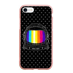 Чехол iPhone 7/8 матовый Цветной астронавт