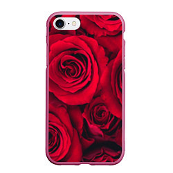 Чехол iPhone 7/8 матовый Паттерн из роз