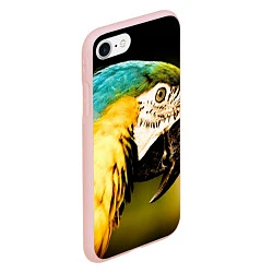 Чехол iPhone 7/8 матовый Улыбка попугая, цвет: 3D-светло-розовый — фото 2