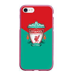 Чехол iPhone 7/8 матовый Liverpool: Green style