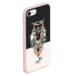 Чехол iPhone 7/8 матовый TDD Owl 95, цвет: 3D-светло-розовый — фото 2