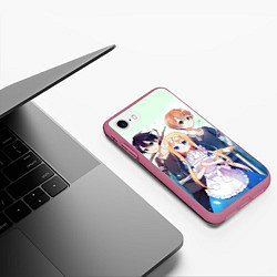 Чехол iPhone 7/8 матовый Alice Schuberg4, цвет: 3D-малиновый — фото 2