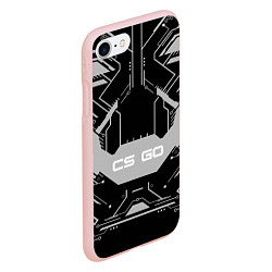 Чехол iPhone 7/8 матовый CS:GO Black collection, цвет: 3D-светло-розовый — фото 2