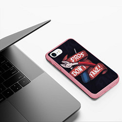 Чехол iPhone 7/8 матовый Don`t Fake, цвет: 3D-баблгам — фото 2