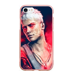 Чехол iPhone 7/8 матовый DmC: Devil May Cry, цвет: 3D-светло-розовый