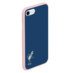 Чехол iPhone 7/8 матовый Bender F, цвет: 3D-светло-розовый — фото 2