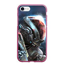 Чехол iPhone 7/8 матовый Mass Effect: Andromeda, цвет: 3D-малиновый