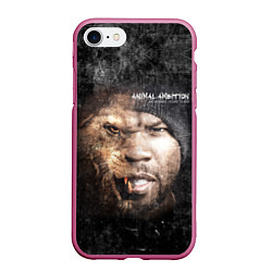 Чехол iPhone 7/8 матовый 50 cent: Animal ambition