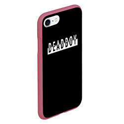 Чехол iPhone 7/8 матовый DeadBoy, цвет: 3D-малиновый — фото 2