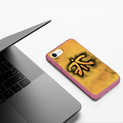 Чехол iPhone 7/8 матовый Team Fnatic, цвет: 3D-малиновый — фото 2