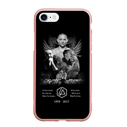 Чехол iPhone 7/8 матовый Bennington Memories, цвет: 3D-светло-розовый