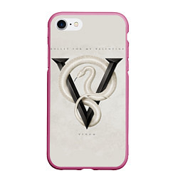 Чехол iPhone 7/8 матовый BFMV: Venom, цвет: 3D-малиновый