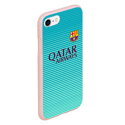 Чехол iPhone 7/8 матовый Barcelona FC: Aqua, цвет: 3D-светло-розовый — фото 2