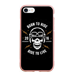 Чехол iPhone 7/8 матовый Born to ride