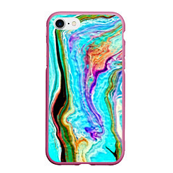Чехол iPhone 7/8 матовый Цветные разводы