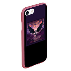 Чехол iPhone 7/8 матовый Dethklok: Angel, цвет: 3D-малиновый — фото 2