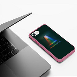 Чехол iPhone 7/8 матовый Imagine Dragons Light, цвет: 3D-малиновый — фото 2