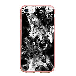 Чехол iPhone 7/8 матовый Чёрная краска