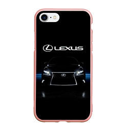 Чехол iPhone 7/8 матовый Lexus, цвет: 3D-светло-розовый