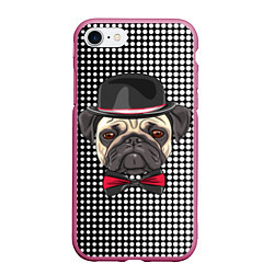 Чехол iPhone 7/8 матовый Mr Pug