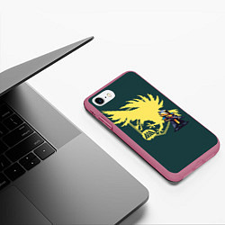 Чехол iPhone 7/8 матовый Destiny: Yellow Symbol, цвет: 3D-малиновый — фото 2