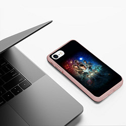 Чехол iPhone 7/8 матовый Stranger Things Boys, цвет: 3D-светло-розовый — фото 2