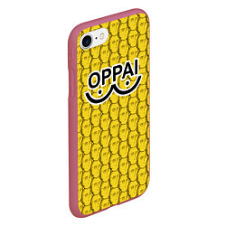 Чехол iPhone 7/8 матовый OPPAI, цвет: 3D-малиновый — фото 2