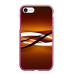 Чехол iPhone 7/8 матовый Горизонталь, цвет: 3D-малиновый