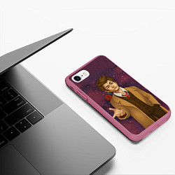 Чехол iPhone 7/8 матовый Доктор романтик, цвет: 3D-малиновый — фото 2